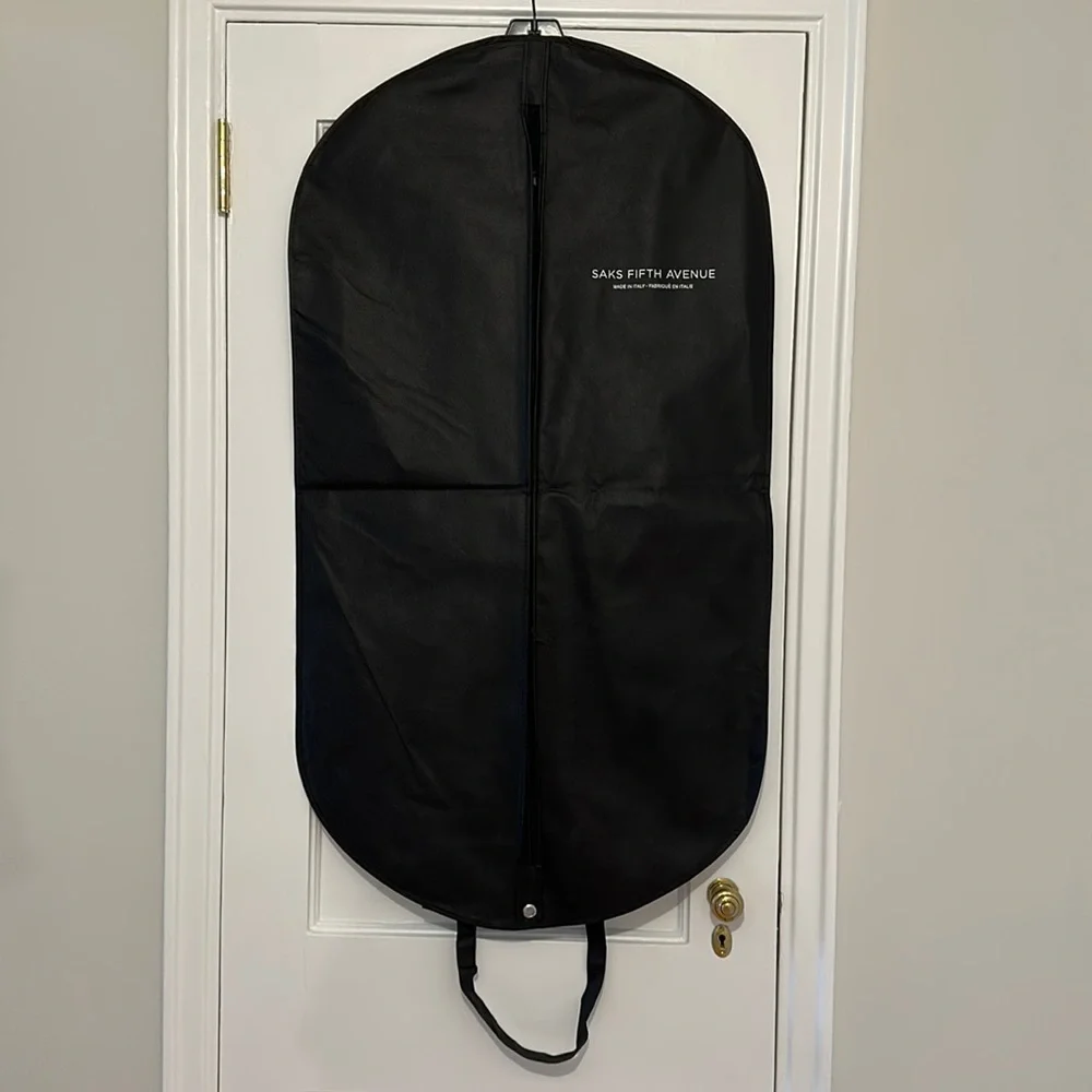 SFA Garment bag cloth 43”x23.5” black carry strap handles Fold Pack suit dress